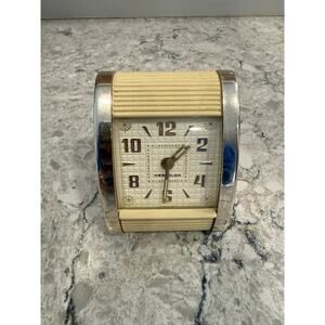 Vintage Westclox Travel Alarm Clock Roll Top JL